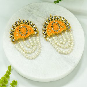 Yellow Bhawalpuri Earrings