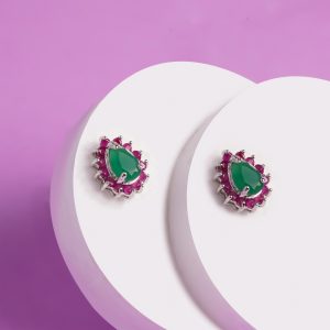 Magenta Studs