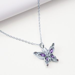 Elegant butterfly pendant necklace featuring a delicate design, symbolizing grace, transformation, and timeless beauty